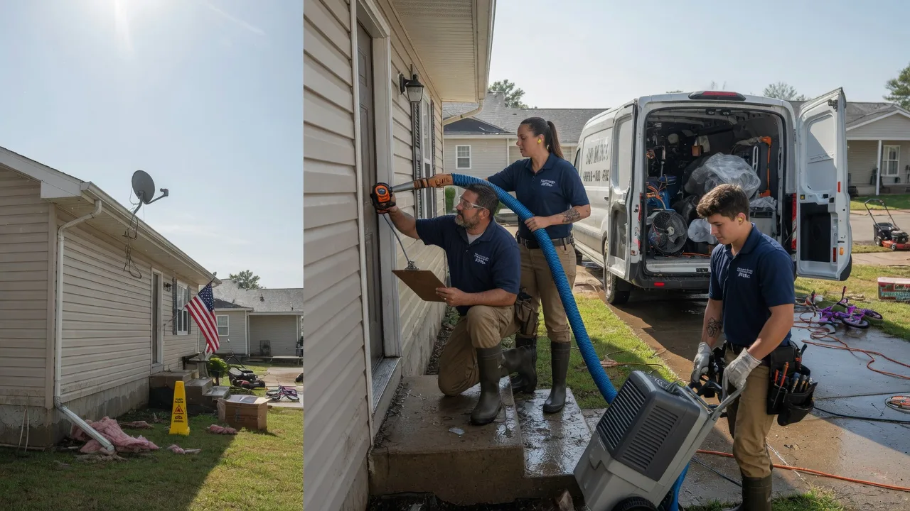 Ceiling Water Damage Restoration in Saint Francis, MN near me